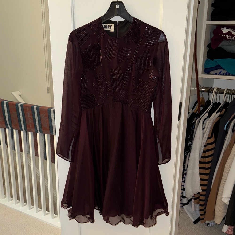 JRNY Burgundy Sequin Dress